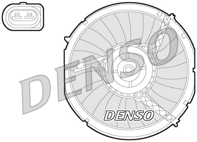 Denso Radiator Cooling Fan DER02003