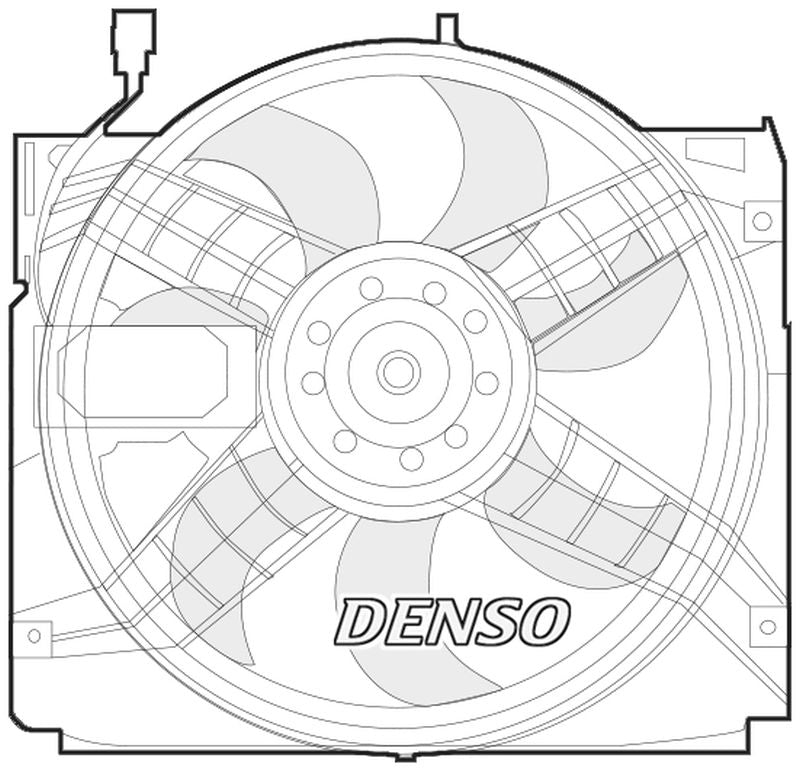 Denso Radiator Cooling Fan DER05004