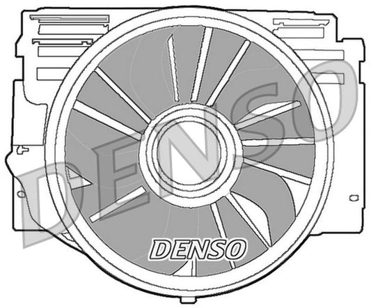 Denso Radiator Cooling Fan DER05007