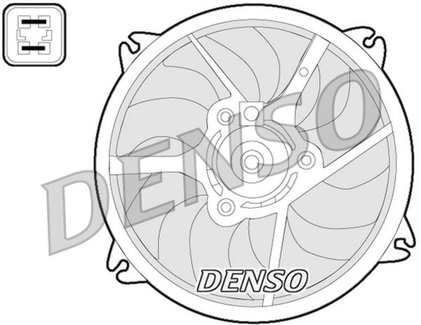 Denso Radiator Cooling Fan DER07006