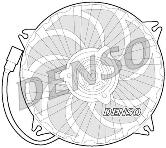 Denso Radiator Cooling Fan DER07007