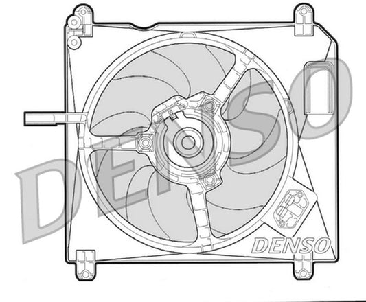 Denso Radiator Cooling Fan DER09002