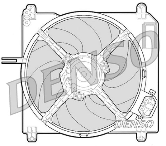 Denso Radiator Cooling Fan DER09007