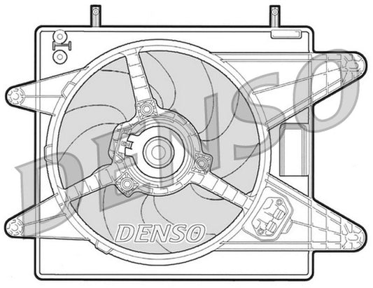Denso Radiator Cooling Fan DER09008