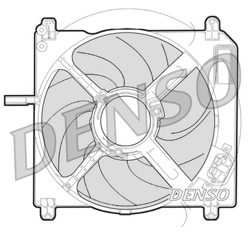 Denso Radiator Cooling Fan DER09009