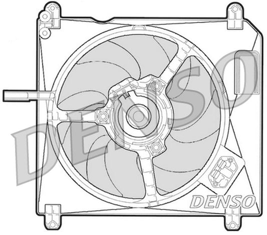 Denso Radiator Cooling Fan DER09010