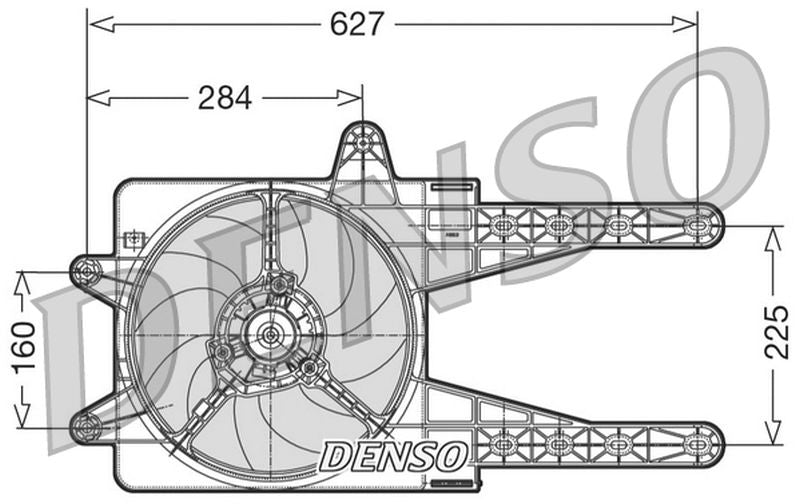 Denso Radiator Cooling Fan DER09013