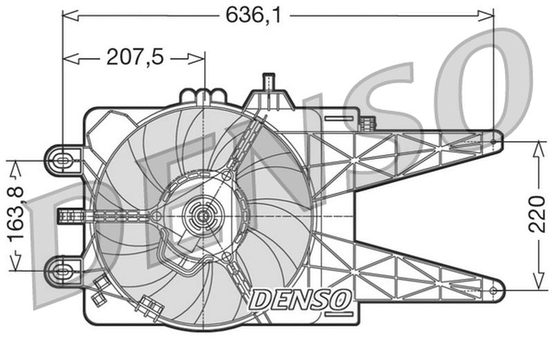 Denso Radiator Cooling Fan DER09014