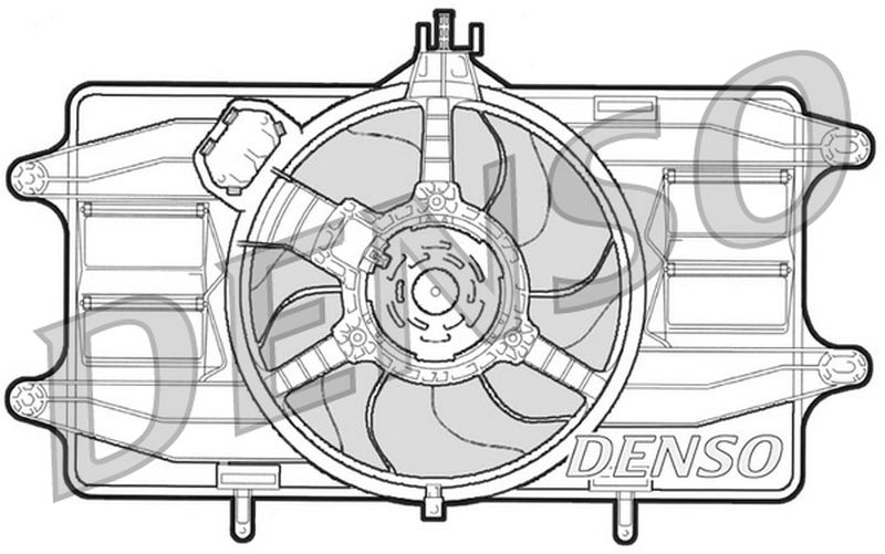 Denso Radiator Cooling Fan DER09020