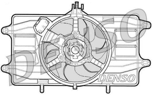 Denso Radiator Cooling Fan DER09020