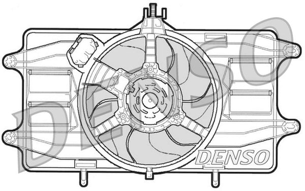 Denso Radiator Cooling Fan DER09020