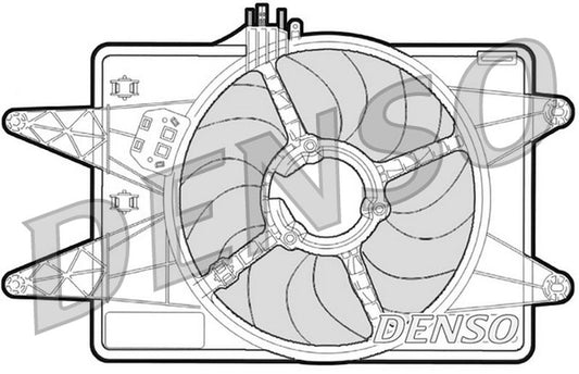 Denso Radiator Cooling Fan DER09024
