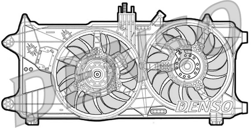 Denso Radiator Cooling Fan DER09025