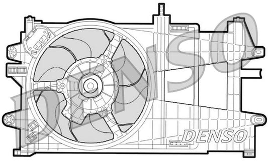 Denso Radiator Cooling Fan DER09033
