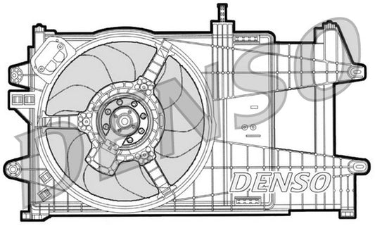 Denso Radiator Cooling Fan DER09039