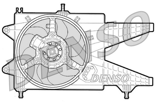 Denso Radiator Cooling Fan DER09041