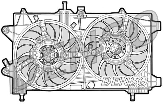 Denso Radiator Cooling Fan DER09043