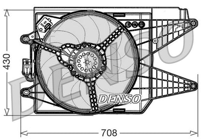 Denso Radiator Cooling Fan DER09049