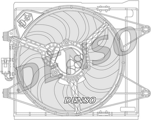 Denso Radiator Cooling Fan DER09051