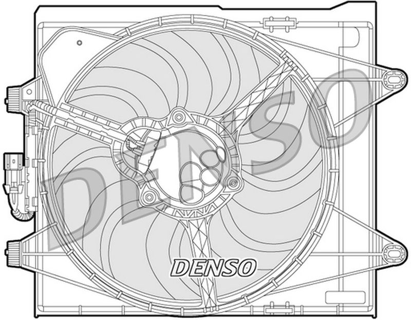 Denso Radiator Cooling Fan DER09052