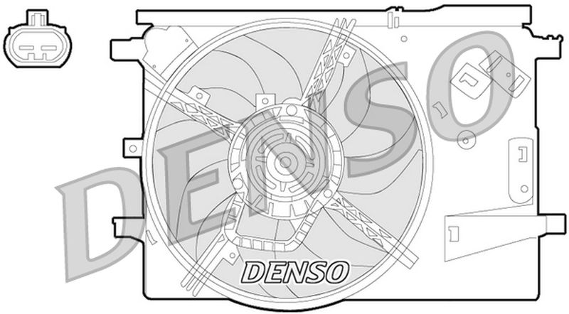 Denso Radiator Cooling Fan DER09053