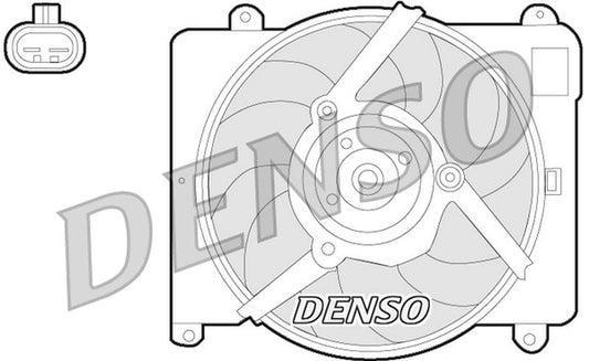 Denso Radiator Cooling Fan DER09054