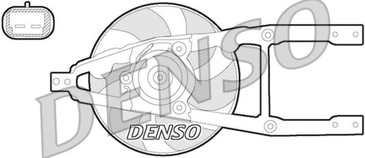 Denso Radiator Cooling Fan DER09055