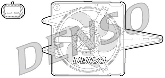 Denso Radiator Cooling Fan DER09056