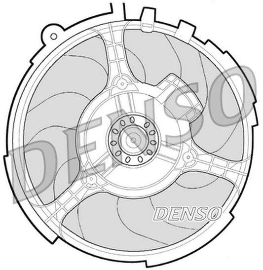 Denso Radiator Cooling Fan DER09060