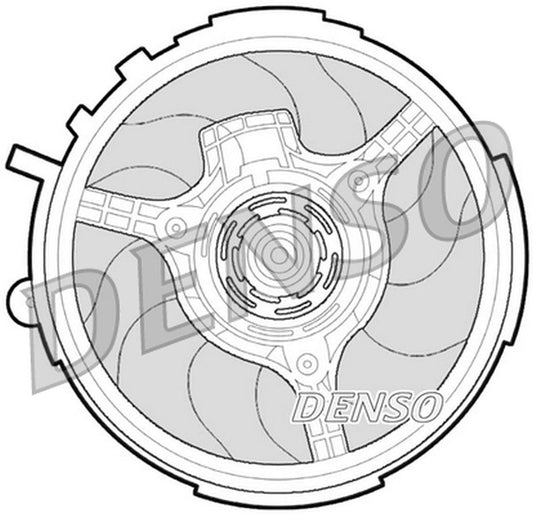 Denso Radiator Cooling Fan DER09061