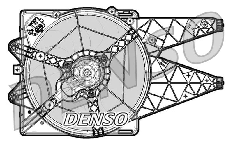Denso Radiator Cooling Fan DER09064