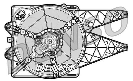 Denso Radiator Cooling Fan DER09064
