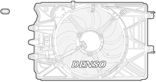 Denso Radiator Cooling Fan DER09069