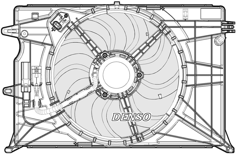 Denso Radiator Cooling Fan DER09074