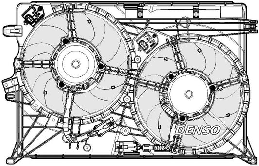 Denso Radiator Cooling Fan DER09075