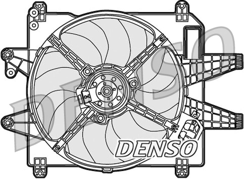 Denso Radiator Cooling Fan DER09089