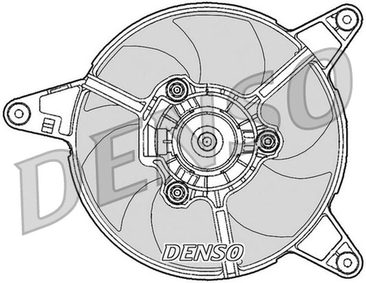 Denso Radiator Cooling Fan DER09090