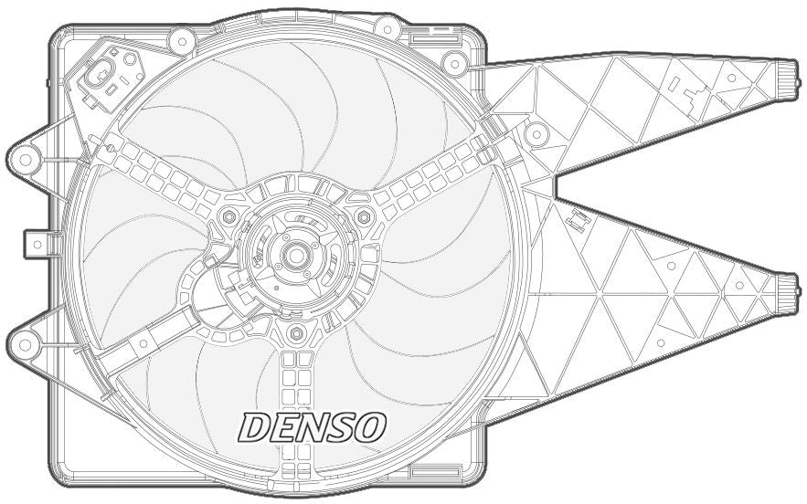 Denso Radiator Cooling Fan DER09092