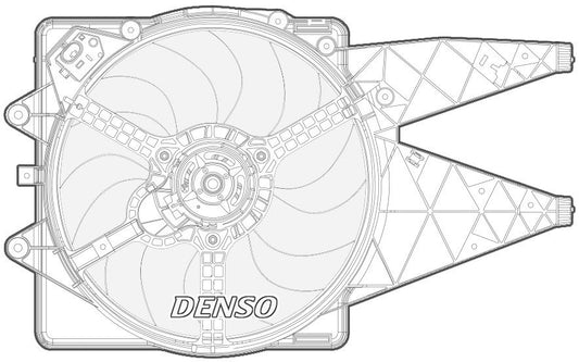 Denso Radiator Cooling Fan DER09092