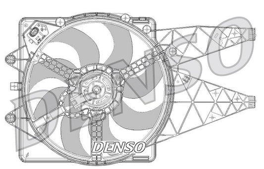 Denso Radiator Cooling Fan DER09094