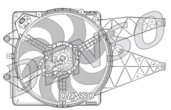 Denso Radiator Cooling Fan DER09094