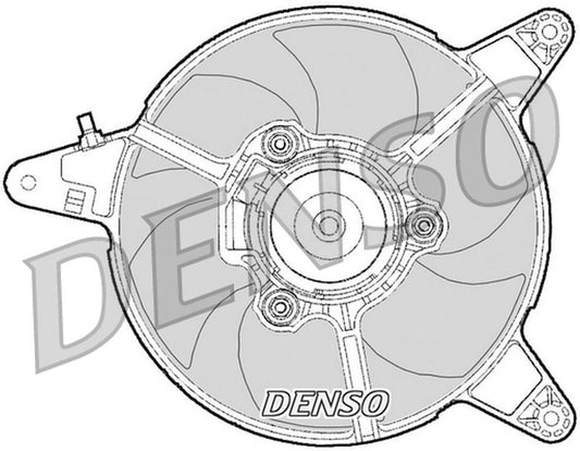Denso Radiator Cooling Fan DER09095