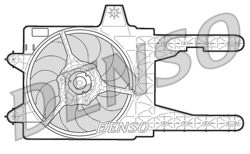 Denso Radiator Cooling Fan DER09245