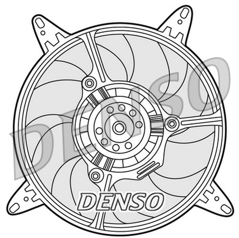 Denso Radiator Cooling Fan DER09290