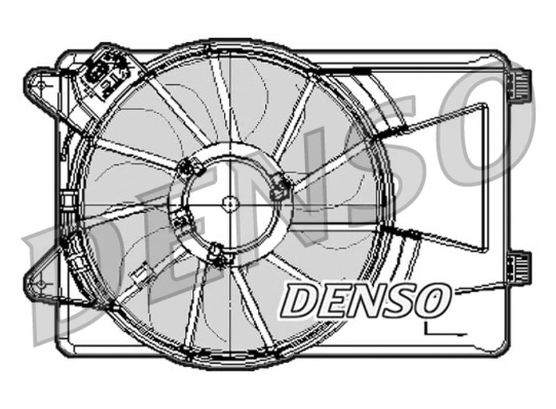 Denso Radiator Cooling Fan DER09301