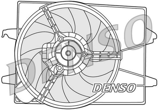 Denso Radiator Cooling Fan DER10003