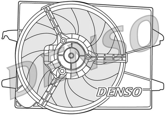 Denso Radiator Cooling Fan DER10003