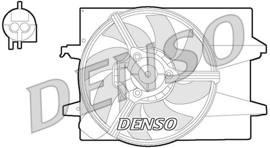 Denso Radiator Cooling Fan DER10004