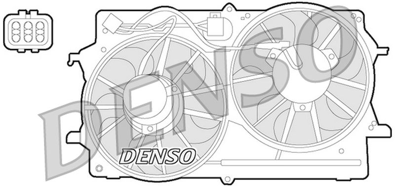 Denso Radiator Cooling Fan DER10007