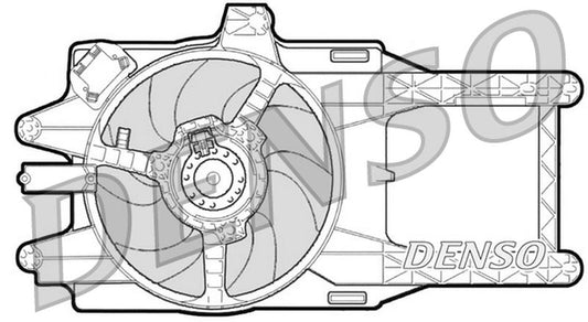 Denso Radiator Cooling Fan DER13002